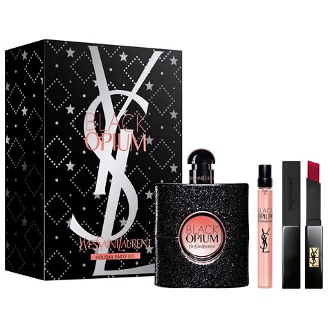 yves saint laurent black opium aanbieding|opium black gift set boots.